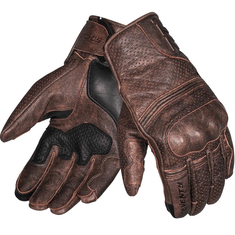 Guanti da moto Seventy Degrees SD-C20 Rebel marroni