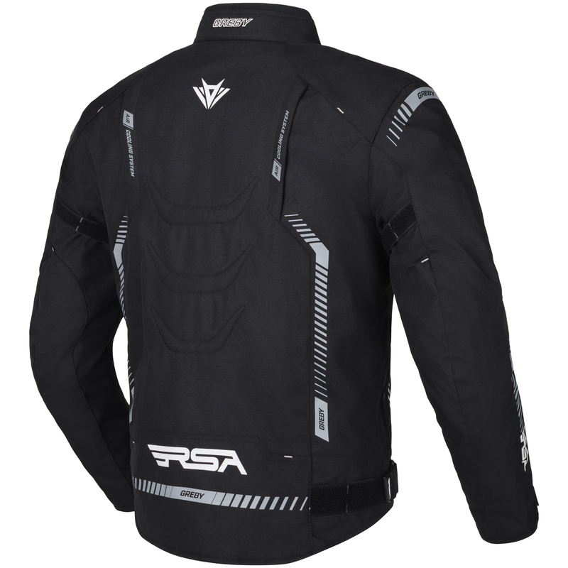 Giacca da moto RSA Greby 2 nero-grigio