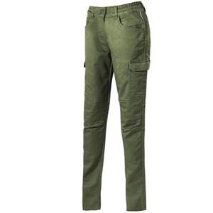 Pantaloni da moto da donna Seventy Degrees SD-PC26 Teide khaki