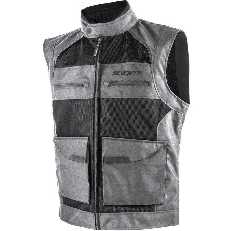 Gilet da motociclista Seventy Degrees SD-S3 Scirocco nero-grigio