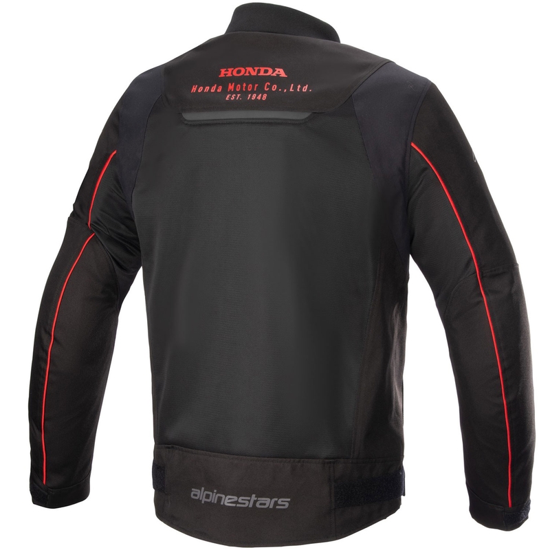 Giacca da moto Alpinestars Luc Air 2 Honda nera-rossa