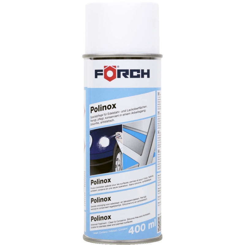 Prodotto per la pulizia e la cura di acciaio, alluminio e vernice Forch Polinox P361 400 ml