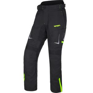 Pantaloni da moto RSA EXO 2 nero-giallo fluo