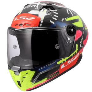 Casco integrale da moto LS2 FF805 Thunder GP Aero Replica Aldeguer 25 nero lucido-rosso-verde