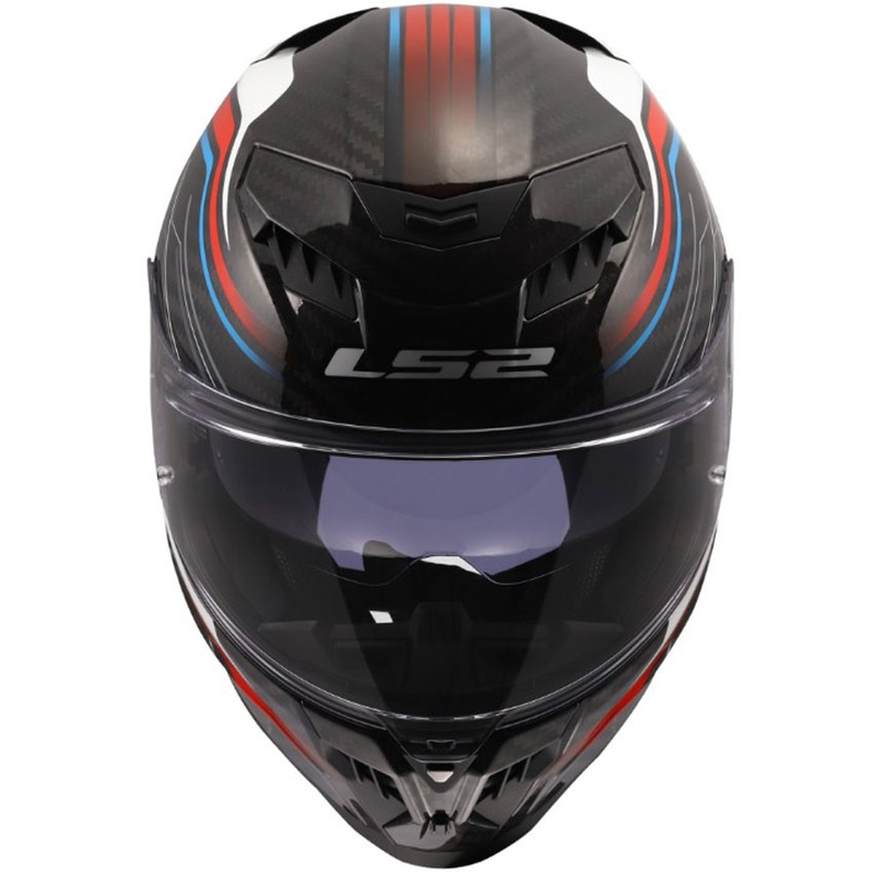 Casco integrale da moto LS2 FF807 Dragon Subic bianco-blu-rosso