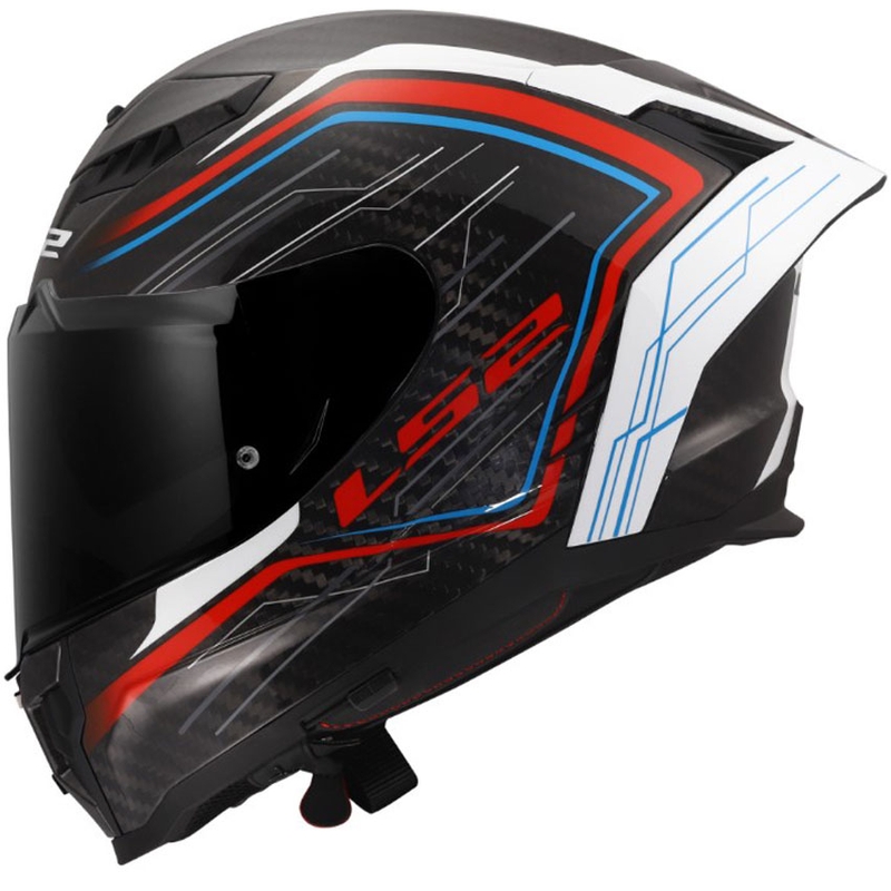 Casco integrale da moto LS2 FF807 Dragon Subic bianco-blu-rosso