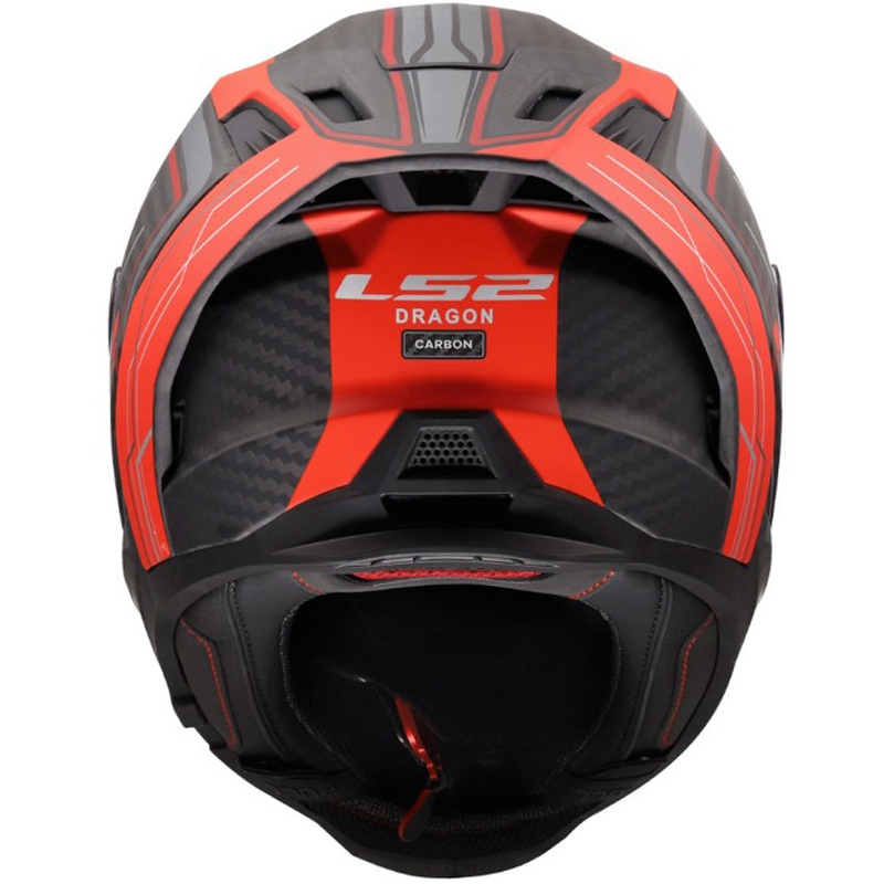 Casco integrale da moto LS2 FF807 Dragon Subic rosso