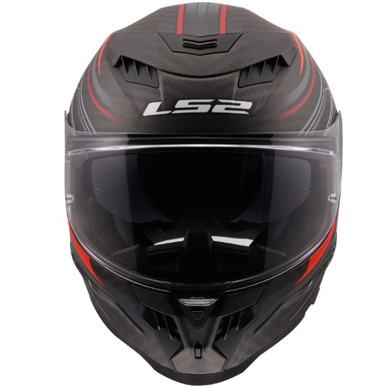 Casco integrale da moto LS2 FF807 Dragon Subic rosso