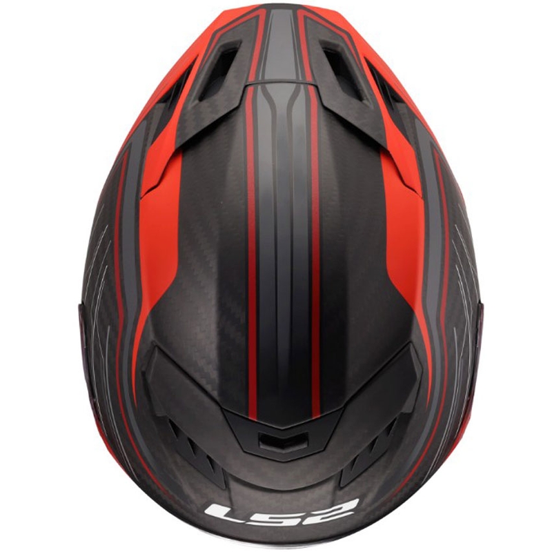 Casco integrale da moto LS2 FF807 Dragon Subic rosso
