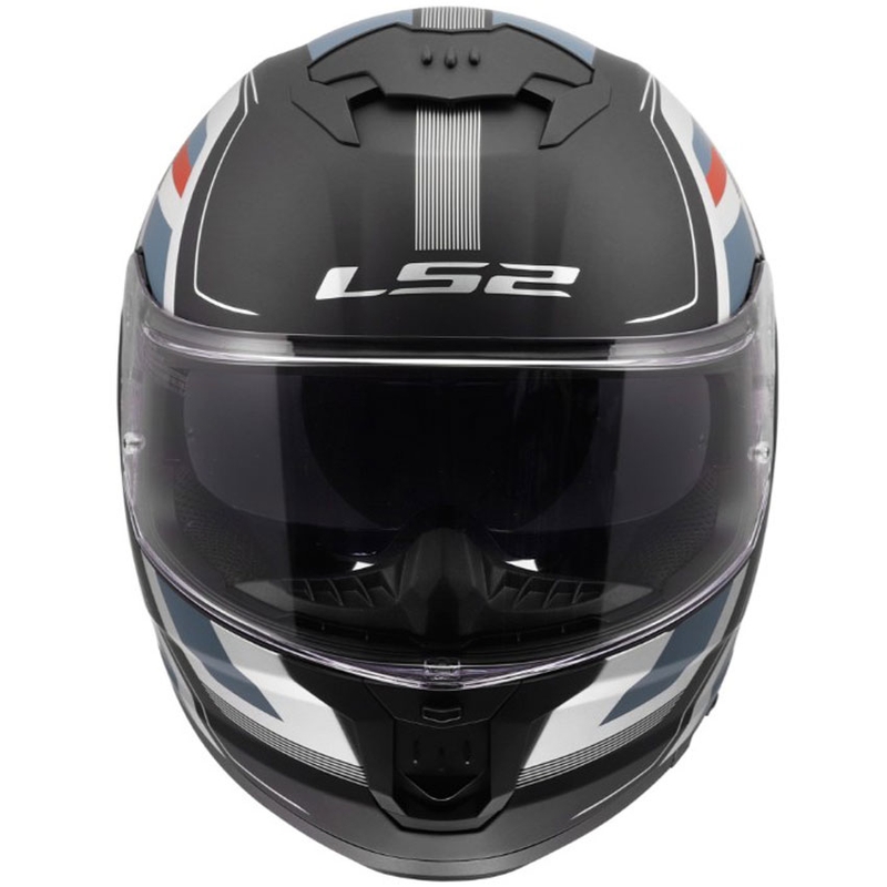 Casco integrale da moto LS2 FF808 Stream II Vintage nero-petrolio