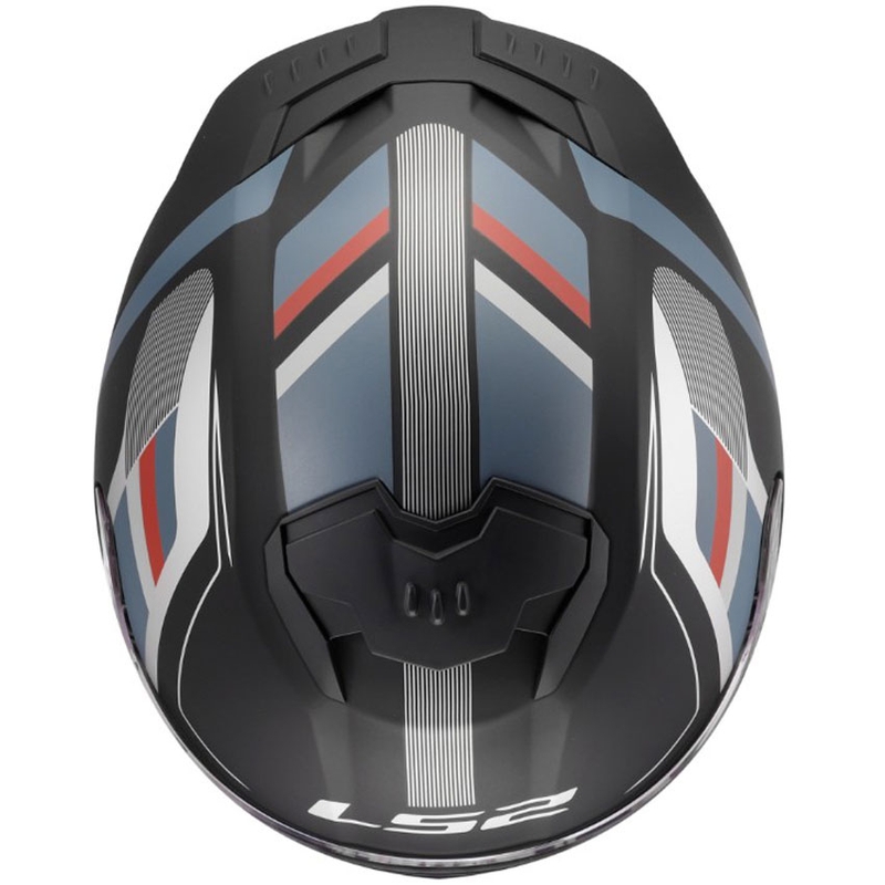 Casco integrale da moto LS2 FF808 Stream II Vintage nero-petrolio