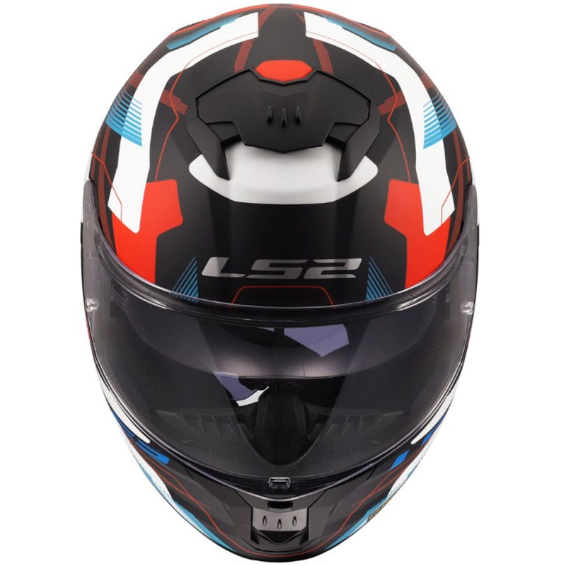Casco integrale da moto LS2 FF808 Stream II Mika bianco-blu opaco