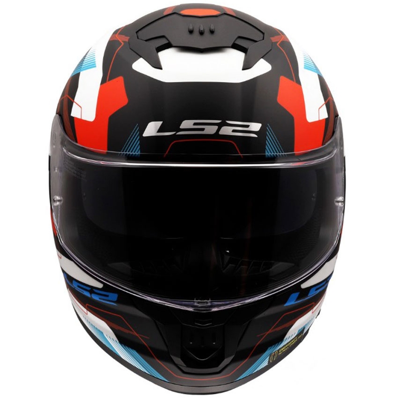 Casco integrale da moto LS2 FF808 Stream II Mika bianco-blu opaco