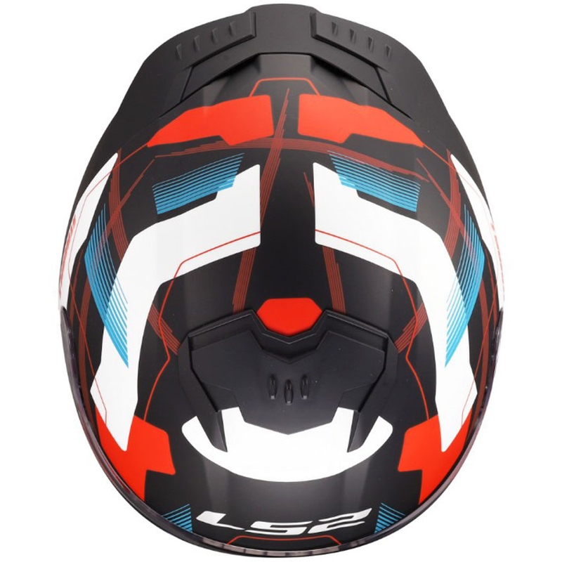 Casco integrale da moto LS2 FF808 Stream II Mika bianco-blu opaco