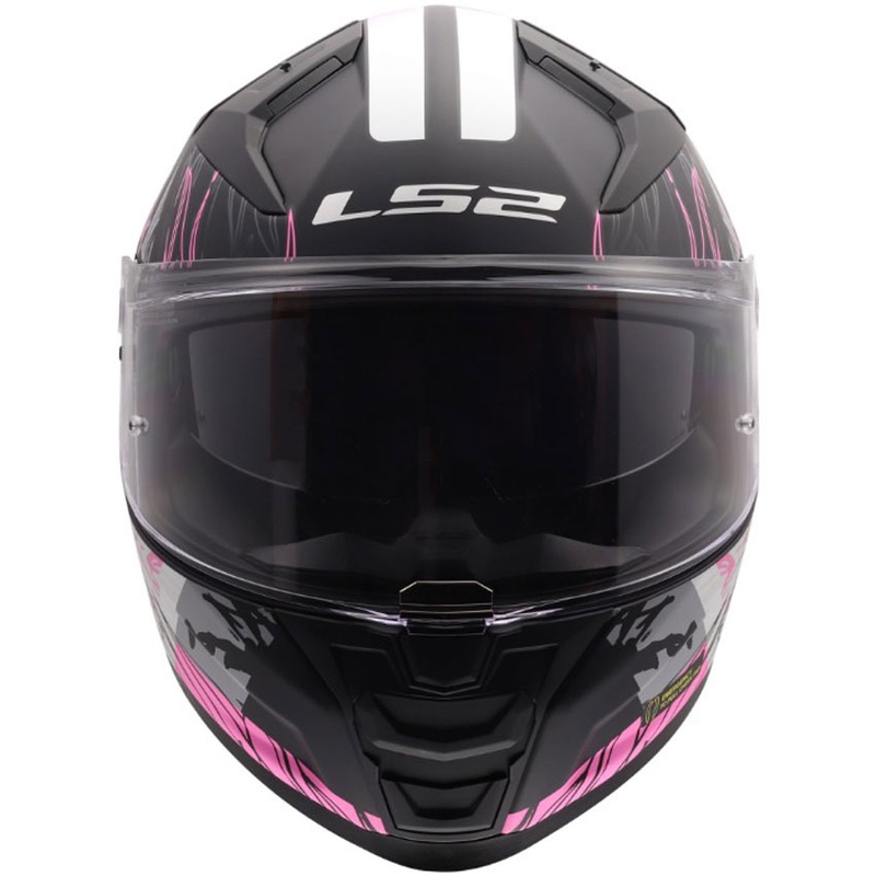 Casco integrale da moto LS2 FF811 Vector II Darflo nero opaco-rosa