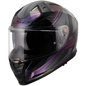 Casco integrale da moto LS2 FF811 Vector II C Savage Chameleon nero-viola