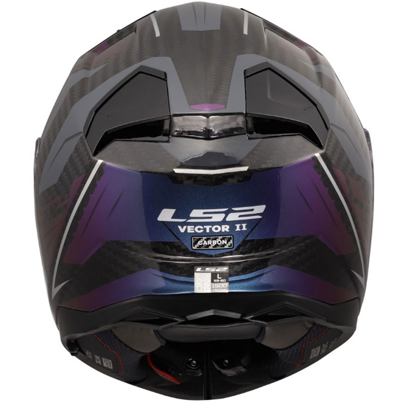 Casco integrale da moto LS2 FF811 Vector II C Savage Chameleon nero-viola