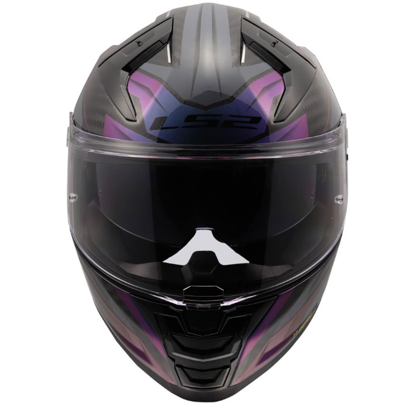 Casco integrale da moto LS2 FF811 Vector II C Savage Chameleon nero-viola