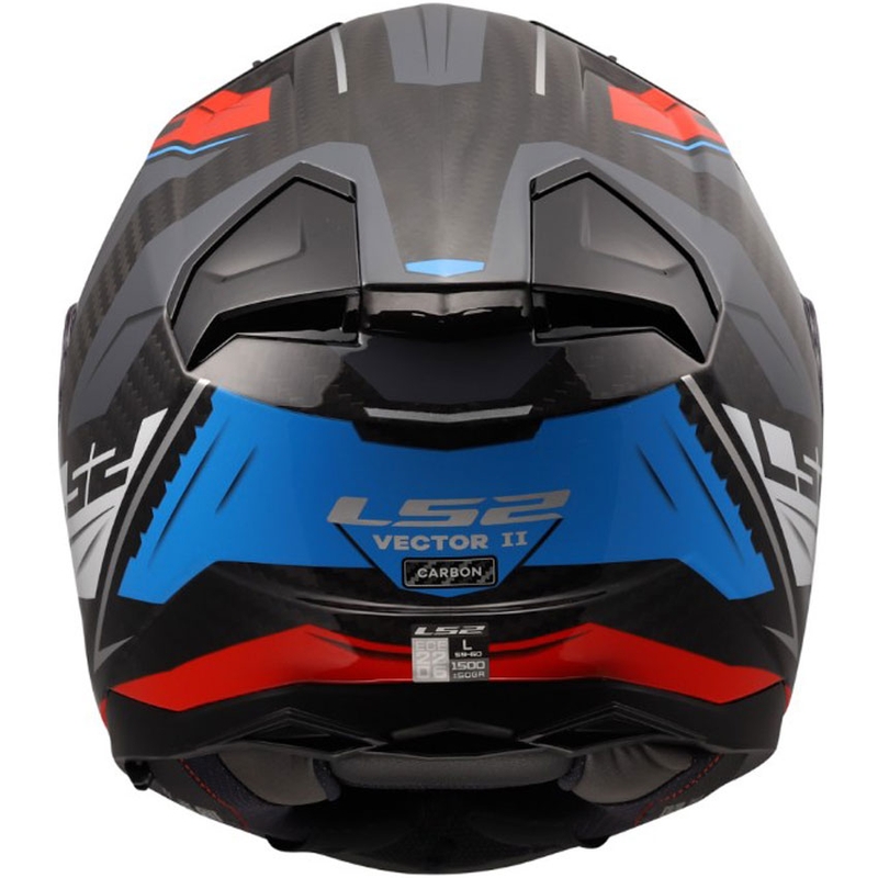 Casco integrale da moto LS2 FF811 Vector II C Savage bianco-blu-rosso