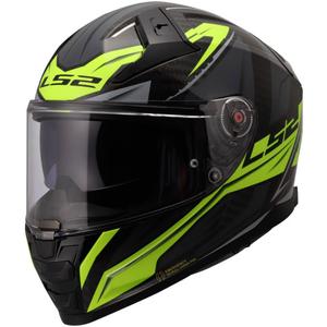 Casco integrale da moto LS2 FF811 Vector II C Savage lucido HV giallo