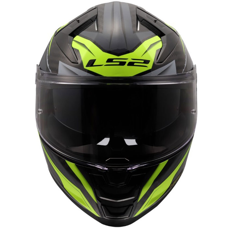 Casco integrale da moto LS2 FF811 Vector II C Savage lucido HV giallo