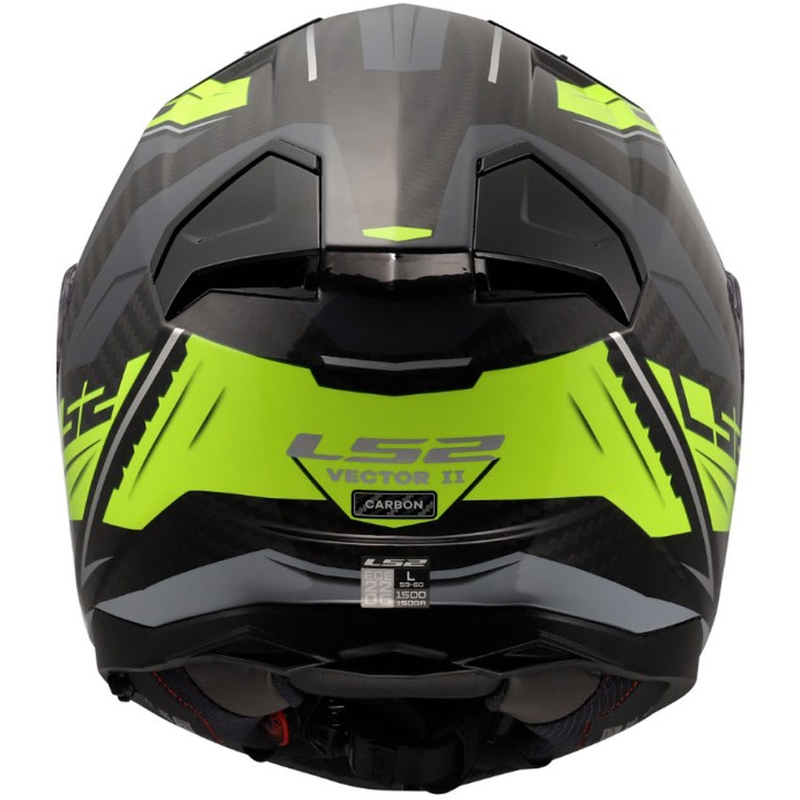 Casco integrale da moto LS2 FF811 Vector II C Savage lucido HV giallo