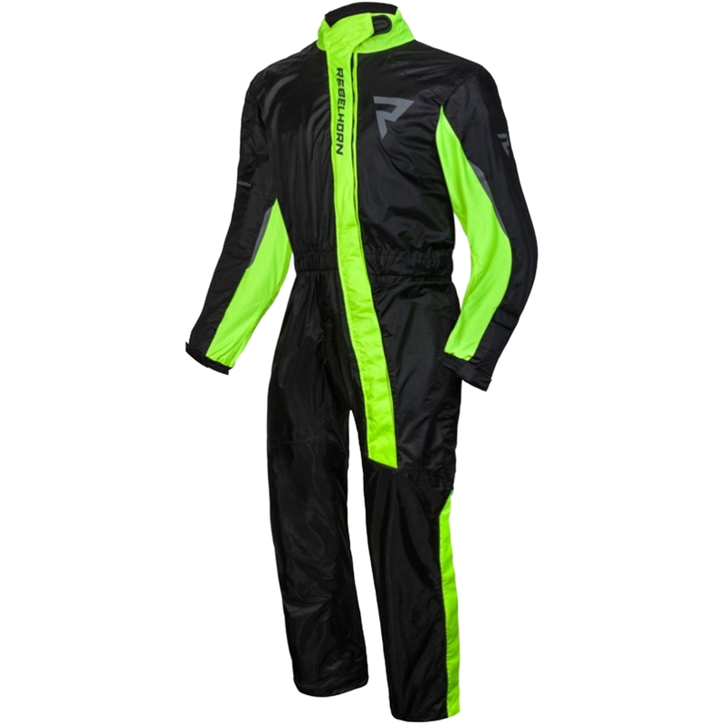 Rebelhorn Travel Tuta antipioggia nera e giallo fluo