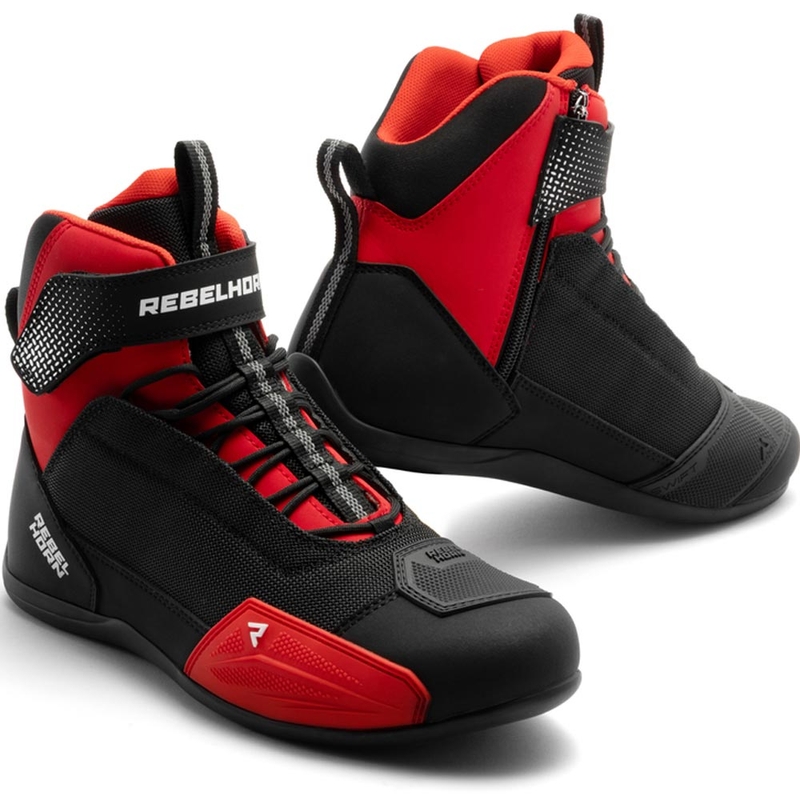 Stivali da moto Rebelhorn Swift neri-rossi