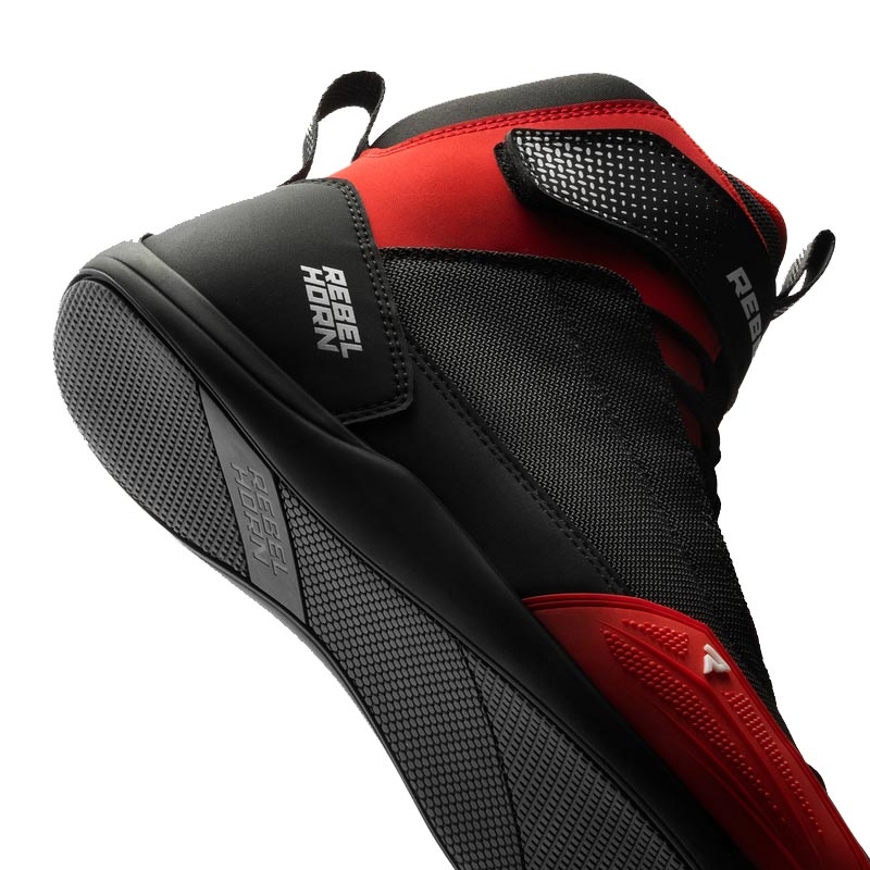 Stivali da moto Rebelhorn Swift neri-rossi