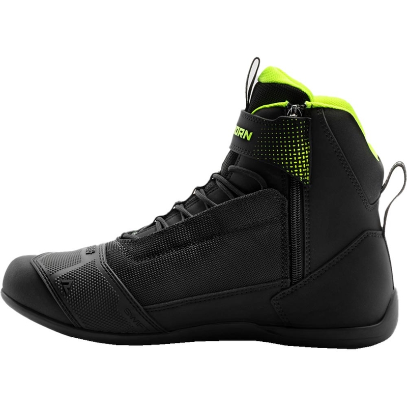 Stivali da moto Rebelhorn Swift neri-giallo fluo