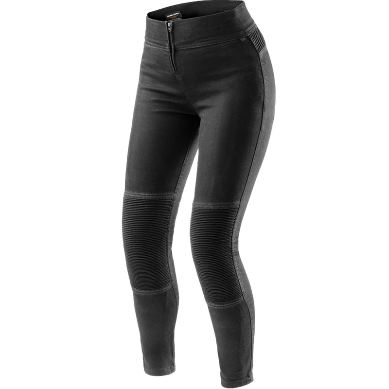 Leggings da motociclista corti da donna Rebelhorn Chica neri
