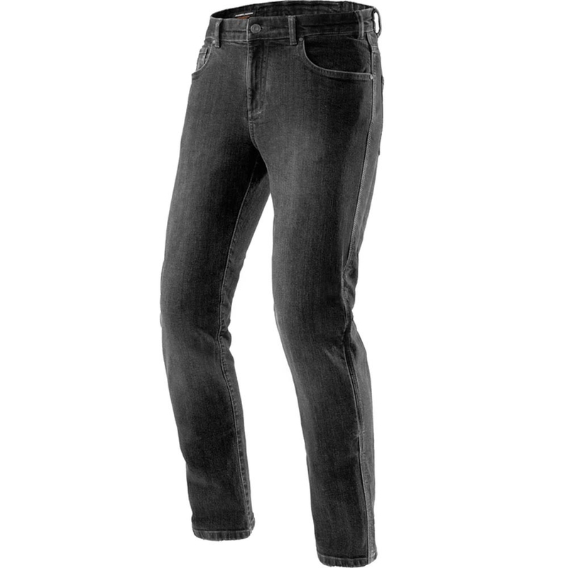 Jeans da motociclista Rebelhorn Classic Monolayer, neri lavati