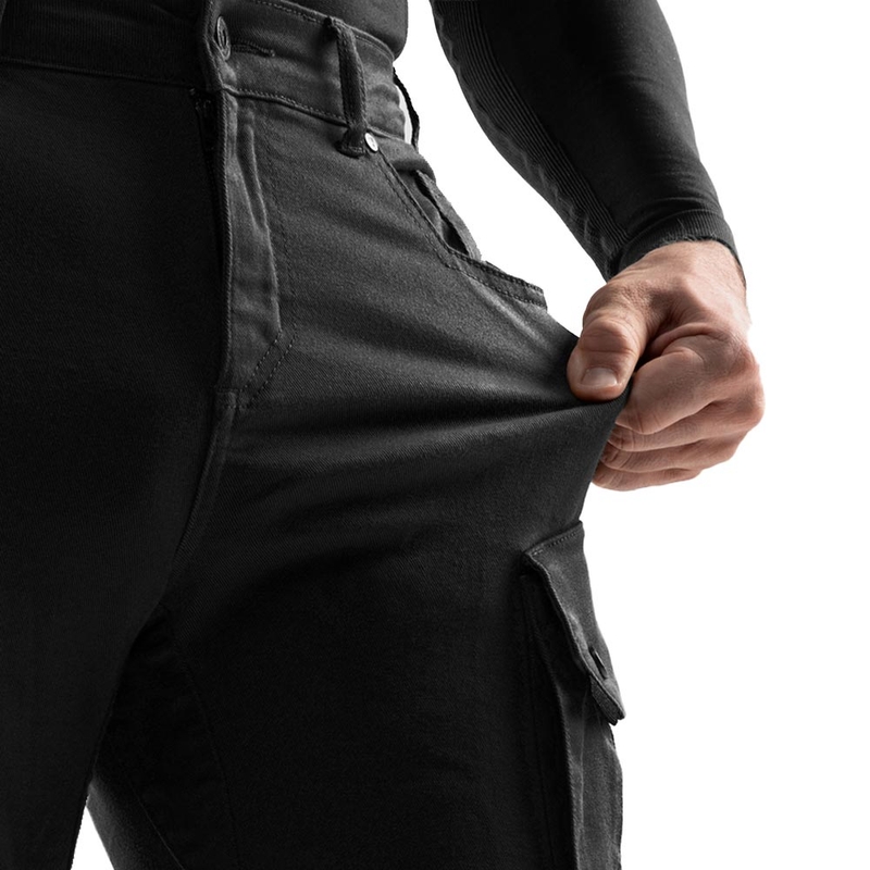 Jeans da motociclista Rebelhorn Faster neri