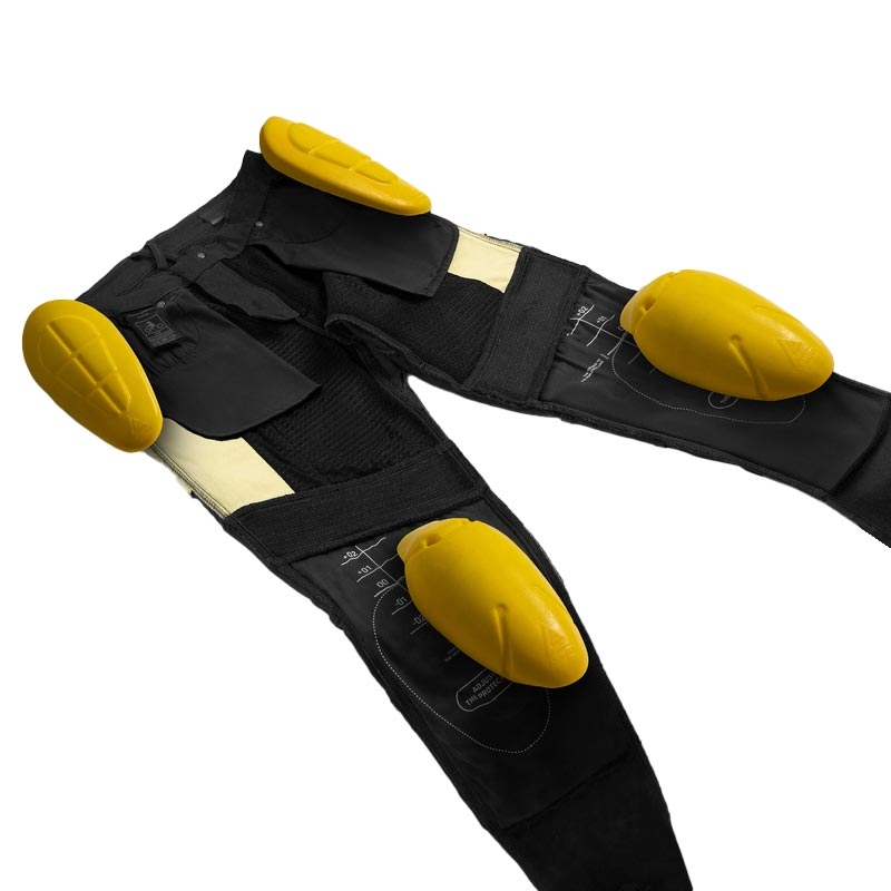 Jeans da motociclista Rebelhorn Faster neri
