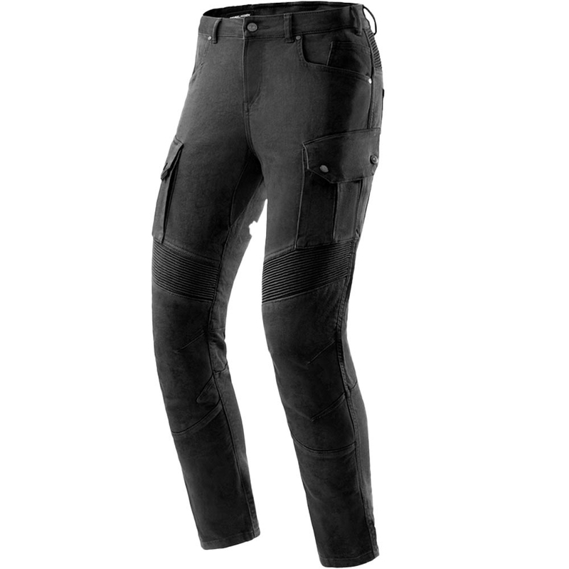 Jeans da moto cropped Rebelhorn Faster neri