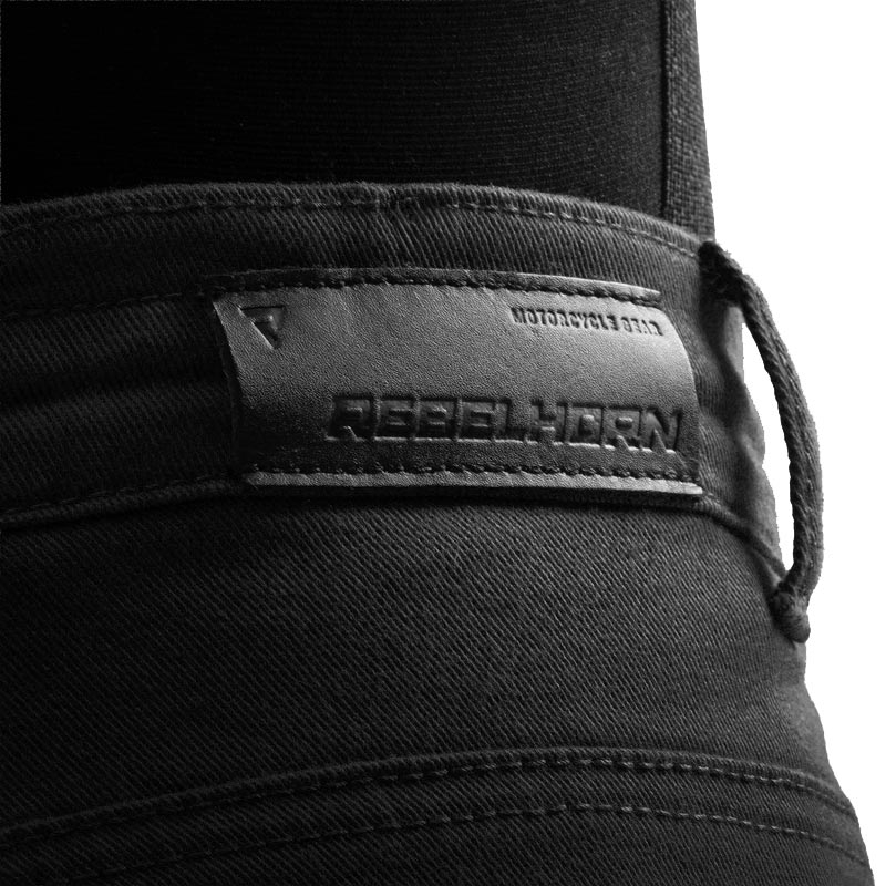Jeans da motociclista corti da donna Rebelhorn Faster neri