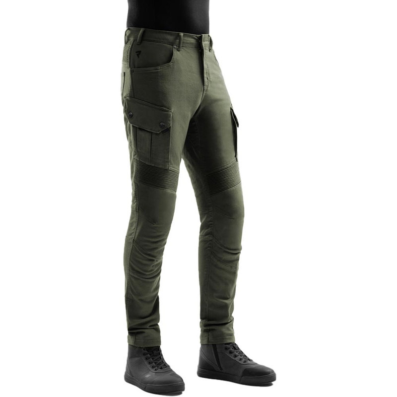 Jeans da motociclista Rebelhorn Faster verdi