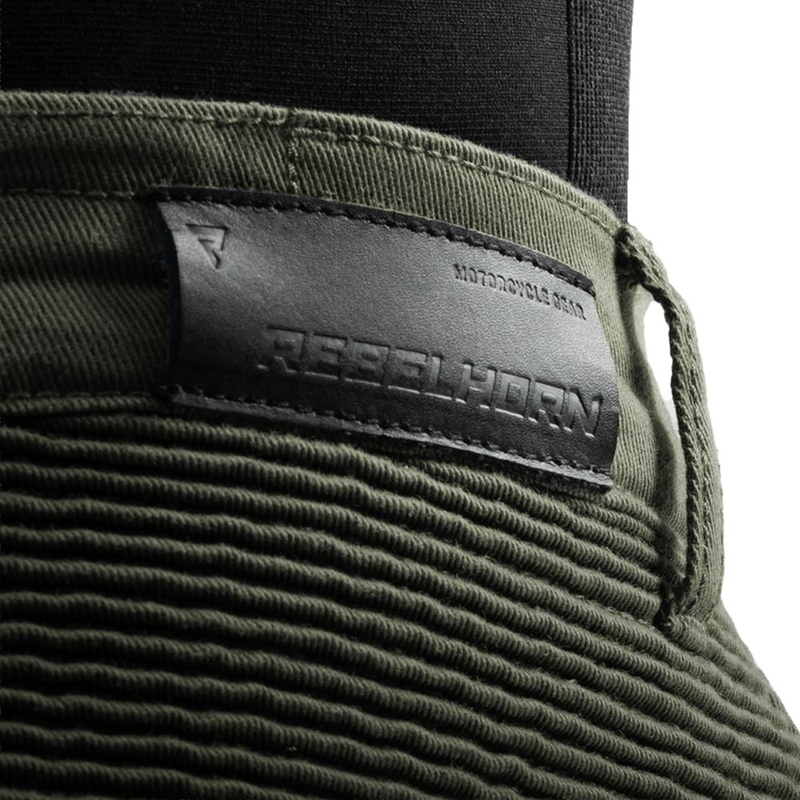 Jeans da motociclista Rebelhorn Faster verdi
