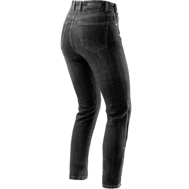 Jeans da motociclista da donna Rebelhorn Classic Monolayer nero lavato