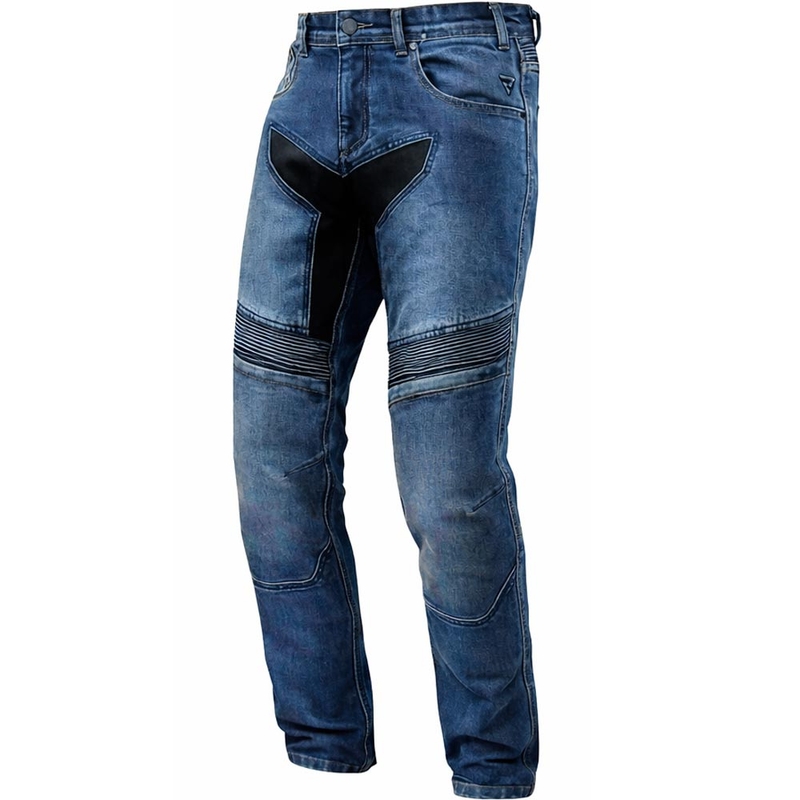 Jeans da moto Rebelhorn Eagle 4 RG, blu lavato