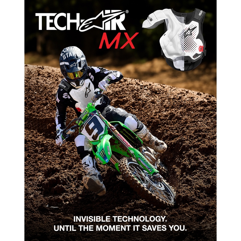 Gilet airbag Alpinestars TECH-AIR®MX PLASMA system bianco-nero-rosso