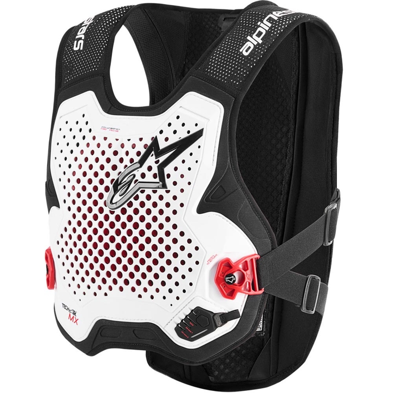 Gilet airbag Alpinestars TECH-AIR®MX PLASMA system bianco-nero-rosso