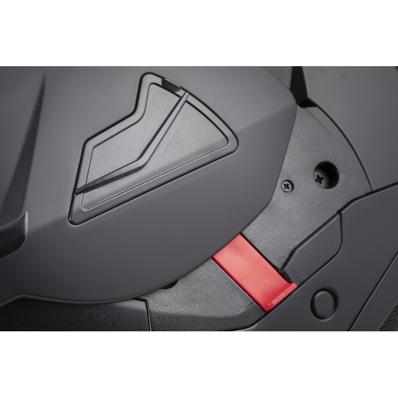 Casco da motocicletta apribile Cassida MultiFlip Korp nero opaco-grigio scuro-grigio