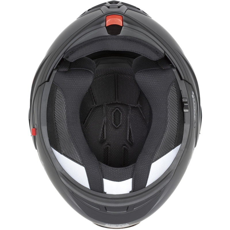 Casco da motocicletta modulare Cassida MultiFlip Solid bianco perla-nero