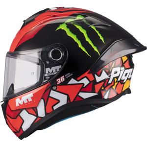 Casco integrale da moto MT Targo S Piqueras B5 nero-rosso