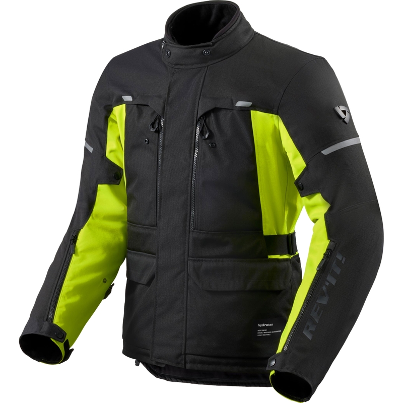 Giacca da moto Revit Outback 5 H2O nero-giallo fluo