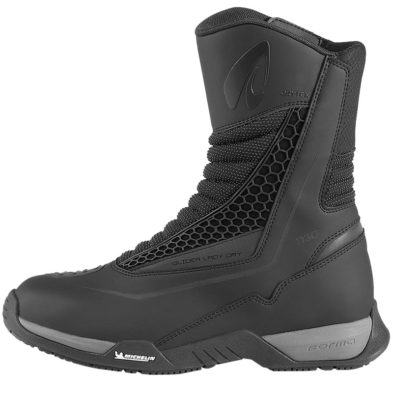 Stivali da moto da donna Forma Glider Lady Dry nero-antracite
