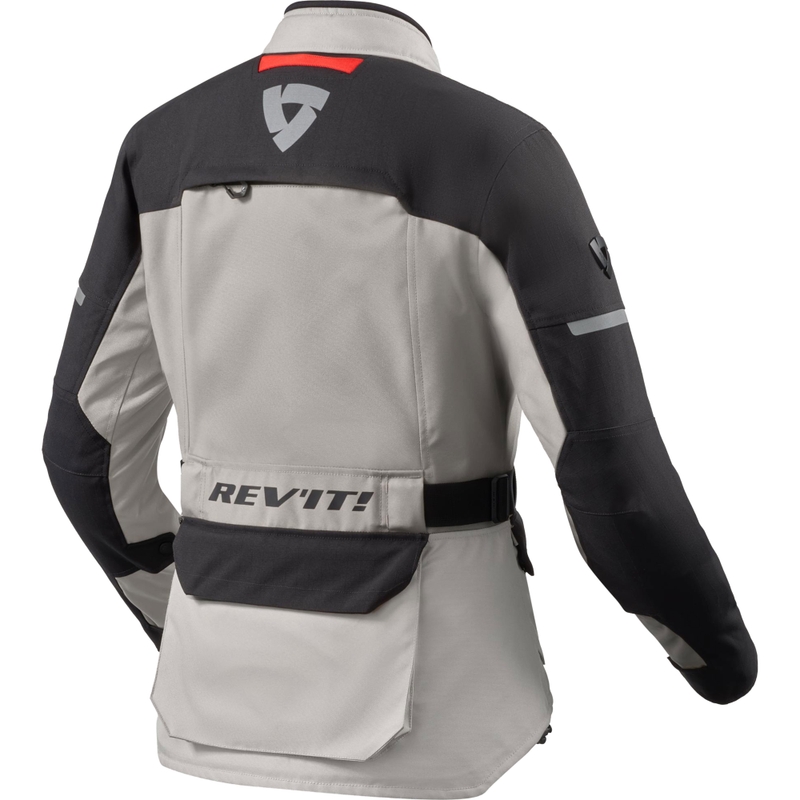 Giacca da moto da donna Revit Outback 5 H2O argento-nero