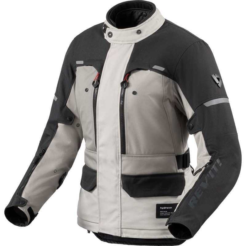 Giacca da moto da donna Revit Outback 5 H2O argento-nero