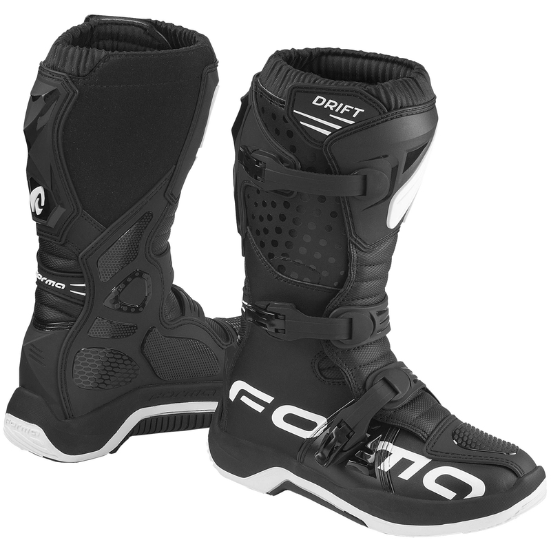 Stivali da moto per bambini Forma Drift neri